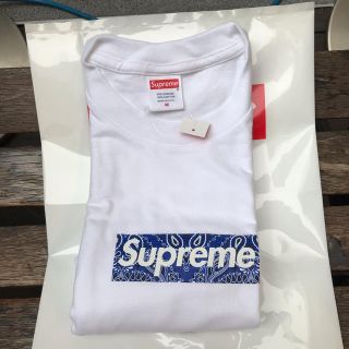 シュプリーム(Supreme)の白 M Supreme BOX LOGO Tシャツ BANDANA バンダナ(Tシャツ/カットソー(半袖/袖なし))