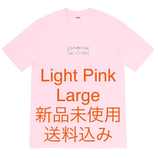 supreme bandana box logo tee Light pink