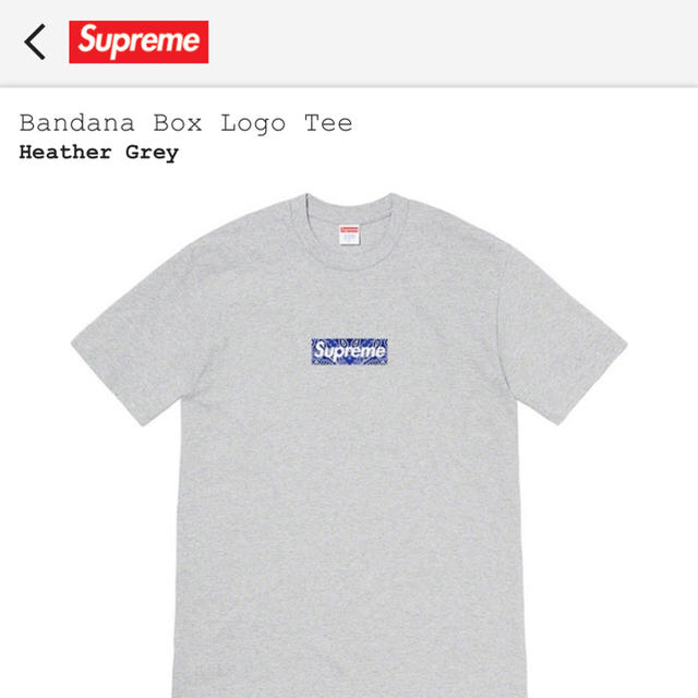 ピンク・ブルー Supreme Bandana Box Logo Tee 黒 S 正規 Tシャツ