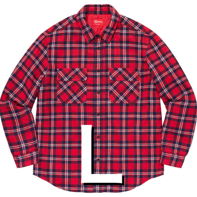 Arc Logo Quilted Flannel Shirt アーチロゴ  L優supreme出品一覧