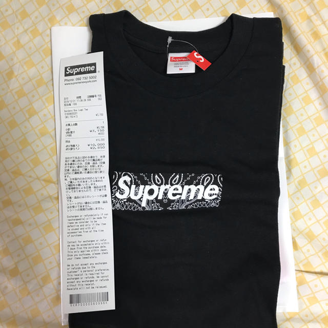 supreme box logo tee bandanaTシャツ/カットソー(半袖/袖なし)