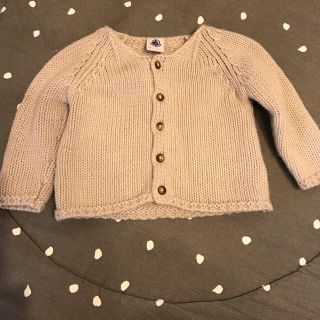 プチバトー(PETIT BATEAU)のcocoa様専用 プチバトー ニット 6ｍ 67センチ(カーディガン/ボレロ)