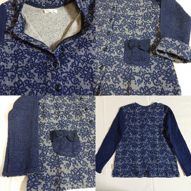 Biquette Club(ビケットクラブ)のBiquetteclub ビケットクラブ カーディガン キッズ/ベビー/マタニティのキッズ服女の子用(90cm~)(カーディガン)の商品写真