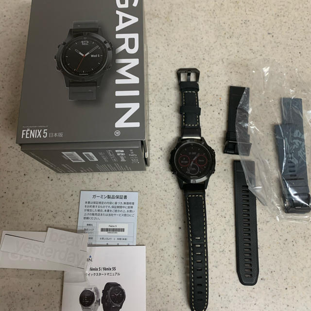 革ベルト無い為値下げ、garmin fenix 5 サファイア