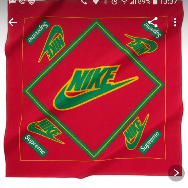 Supreme/Nike Bandanaバンダナ ステッカー