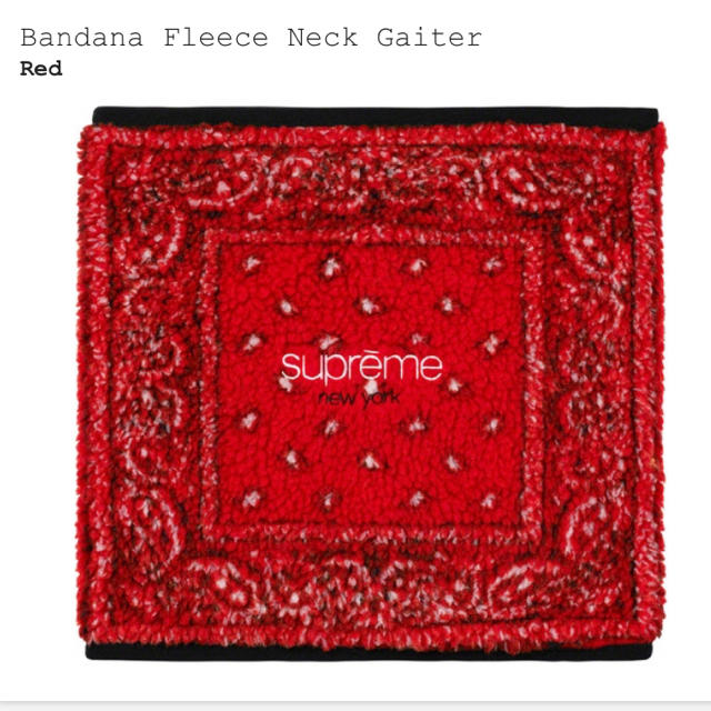 Supreme(シュプリーム)のsupreme Bandana Fleece Neck Gaiter  メンズのファッション小物(ネックウォーマー)の商品写真