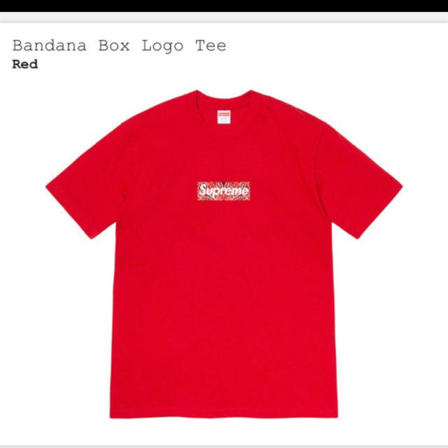 Supreme(シュプリーム)のL!! Supreme  bandana box logo tee  メンズのトップス(Tシャツ/カットソー(半袖/袖なし))の商品写真