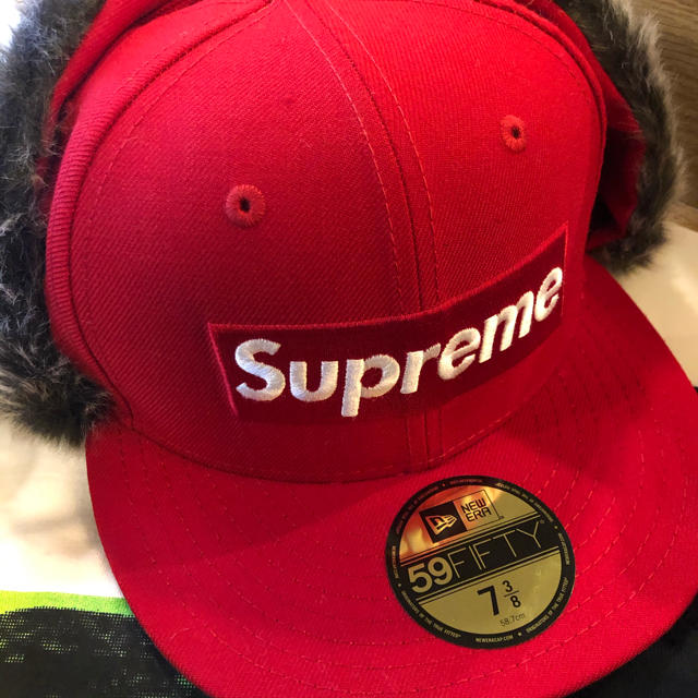 Supreme - Supreme earflap cap new era 3/8
