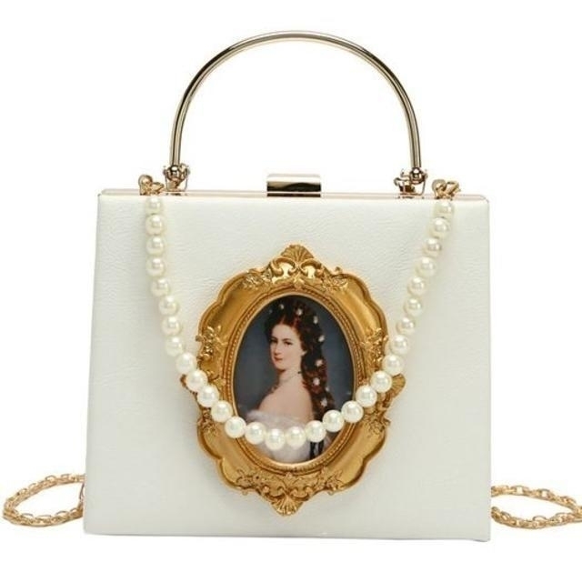 ハンドバッグ ショルダー レディース ロリータ ミニ 皇妃エリザベート レトロ レディースのバッグ(ショルダーバッグ)の商品写真