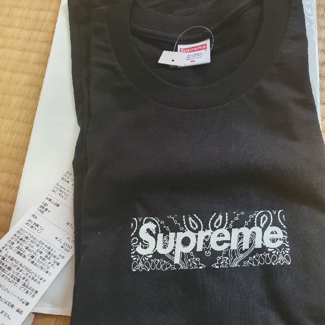 Supreme - Supreme Bandana Box Logo Tee Black XL