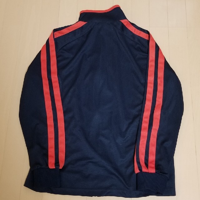 adidas ジャージ上　XL　ネイビー×オレンジ