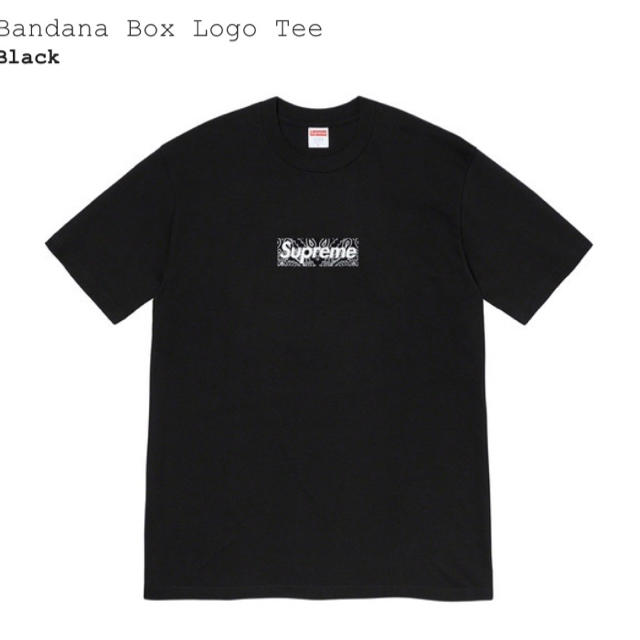 Supreme(シュプリーム)のsupreme bandana box logo tee black 黒 メンズのトップス(Tシャツ/カットソー(半袖/袖なし))の商品写真