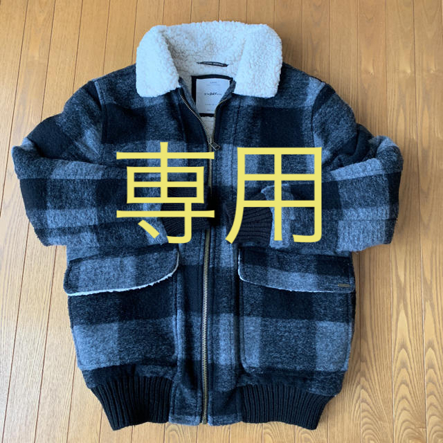 ZARA KIDS(ザラキッズ)のZARAキッズ ボアジャケット150、ボーダーロンT キッズ/ベビー/マタニティのキッズ服男の子用(90cm~)(ジャケット/上着)の商品写真