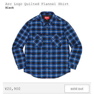 シュプリーム(Supreme)のSupreme Arc Logo Quilted Flannel Shirt L(シャツ)