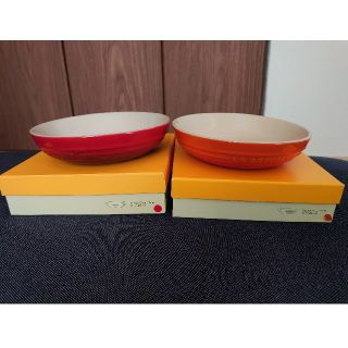 ルクルーゼ(LE CREUSET)の【送料無料】ル・クルーゼ ラウンドディッシュ20cm 2枚組(食器)