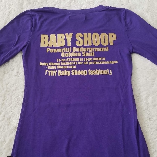 baby shoop(ベイビーシュープ)の【babyshoop】ベーシックカットソー/パープル レディースのトップス(Tシャツ(長袖/七分))の商品写真