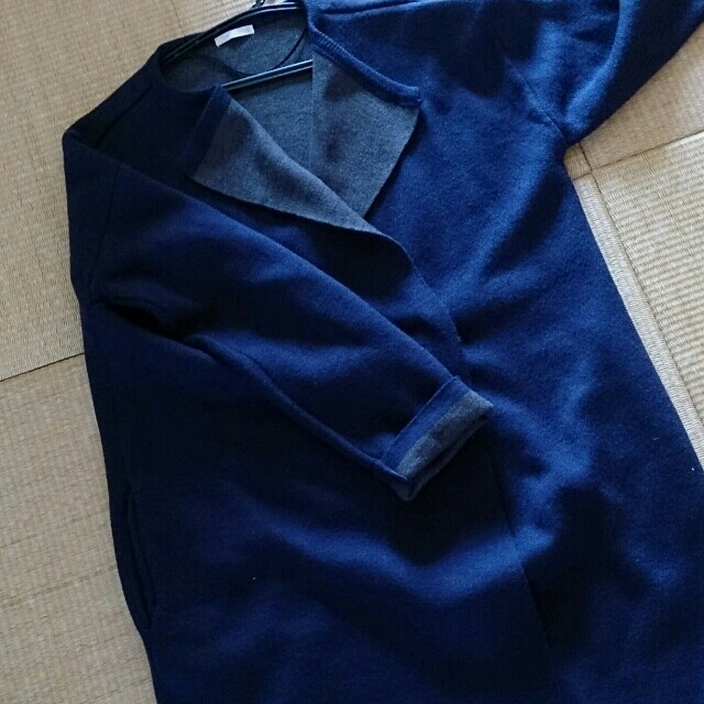 GU(ジーユー)のガウンコート レディースのジャケット/アウター(ロングコート)の商品写真