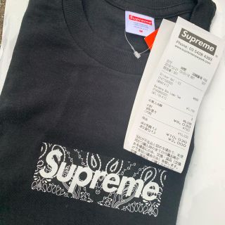 Supreme - Supreme Bandana Box Logo tee 黒 Ｍサイズの通販 by ...