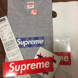 シュプリーム(Supreme)のsupreme box logo tee グレー L(Tシャツ/カットソー(半袖/袖なし))