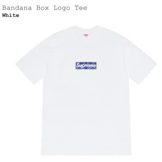 シュプリーム(Supreme)のSupreme Bandana Box Logo Tee White S(Tシャツ/カットソー(半袖/袖なし))