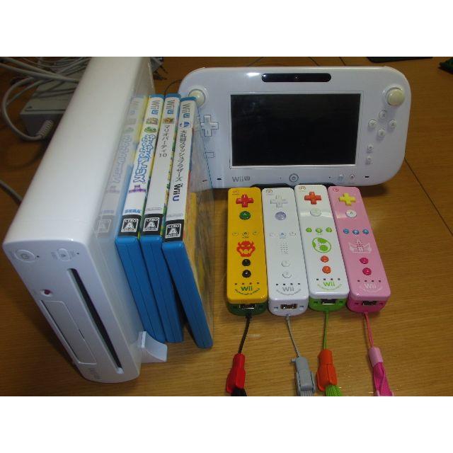 任天堂 - wii u セット　（充電式コントロール・ソフト三本付き）