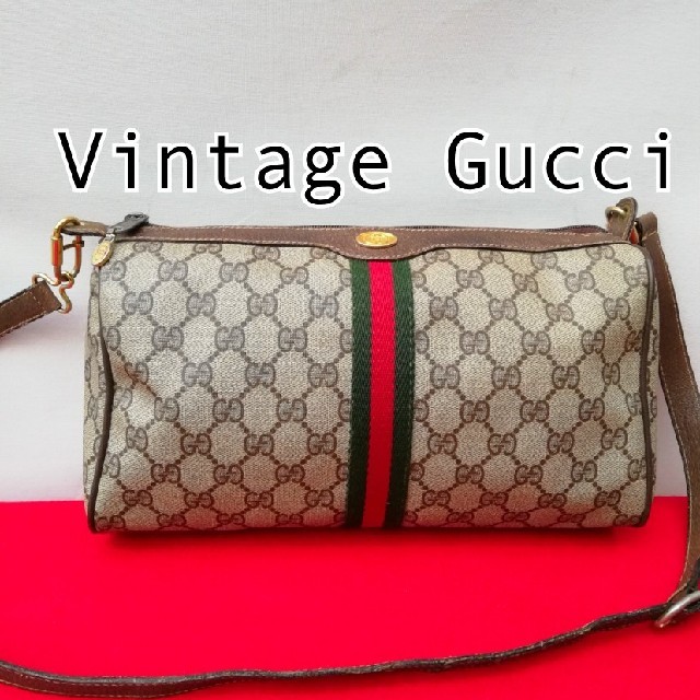 Gucci - 良品 オールドグッチ シェリーライン ビンテージショルダーバッグ クラッチバッグの通販 by vintage  shop