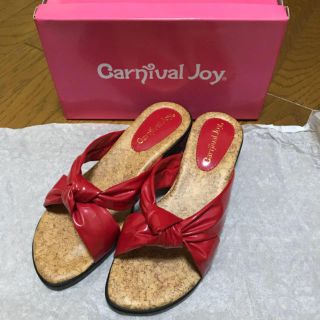 carnival joy 赤色サンダル(サンダル)