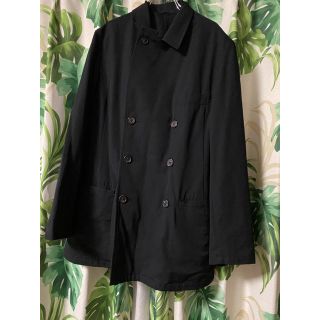 ヨウジヤマモト(Yohji Yamamoto)のヨウジヤマモト  ウールギャバダブルトレンチコート(トレンチコート)