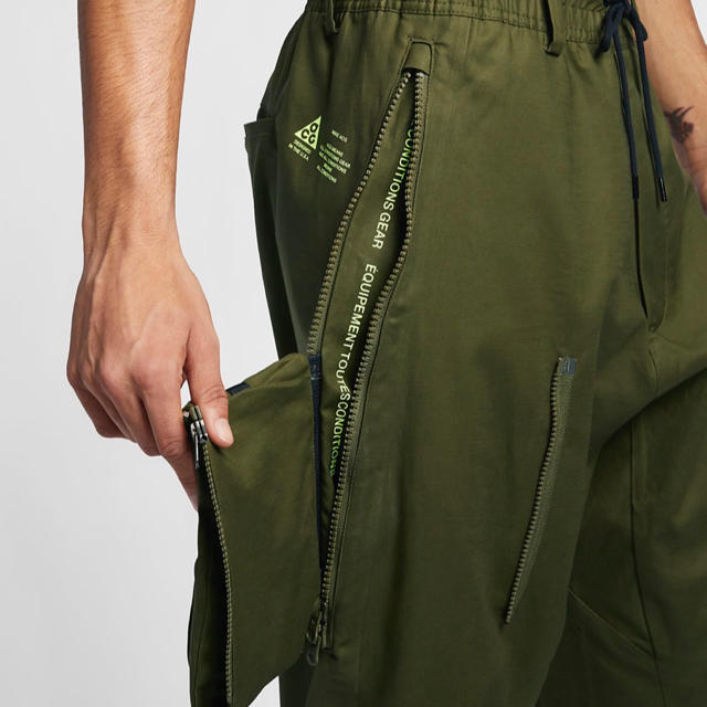 18A W ナイキ NikeLab ACG カーゴパンツ M 黒 てなグッズや