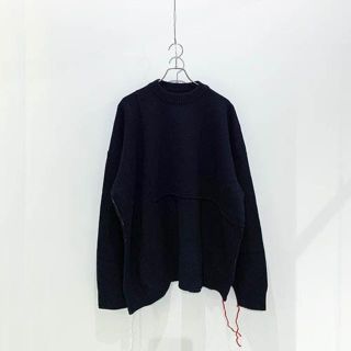 ウィザード(Wizzard)のWIZZARD 2019AW / OVERSIZED KNIT / ブラック(ニット/セーター)