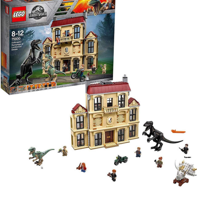 Lego(レゴ)のレゴ(LEGO)ジュラシック・ワールド インドラプトル、ロックウッド邸で大暴れ エンタメ/ホビーのおもちゃ/ぬいぐるみ(プラモデル)の商品写真