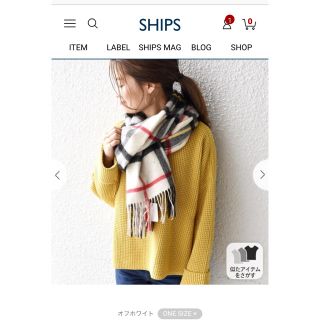 シップス(SHIPS)のTWEED MILL:タータンチェックストール(マフラー/ショール)