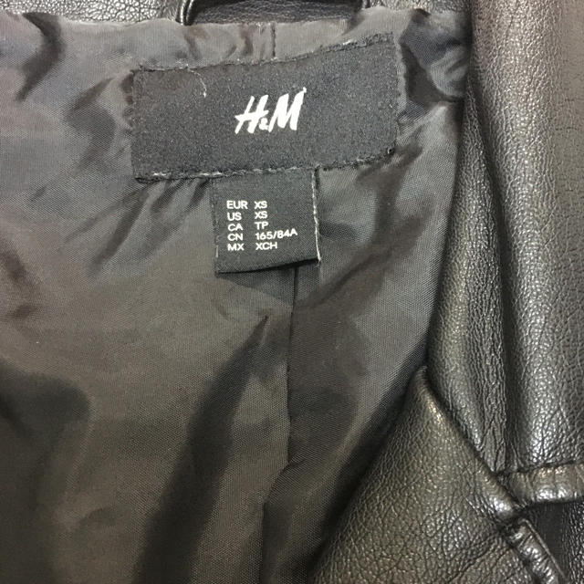 H&M(エイチアンドエム)のH&M ライダースジャケット メンズのジャケット/アウター(ライダースジャケット)の商品写真