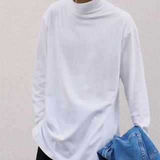 リドム  lidnm タートルネックレイヤードロンT ホワイト m(Tシャツ/カットソー(七分/長袖))