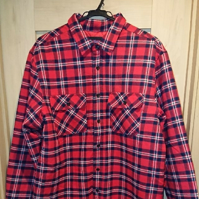 Arc Logo Quilted Flannel shirt Lサイズ