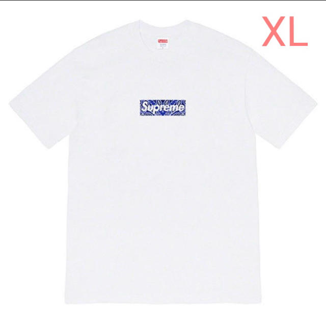 Supreme(シュプリーム)のSupreme Bandana Box Logo Tee White XL メンズのトップス(Tシャツ/カットソー(半袖/袖なし))の商品写真