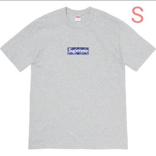 シュプリーム(Supreme)のSupreme Bandana Box Logo Tee Grey S(Tシャツ/カットソー(半袖/袖なし))