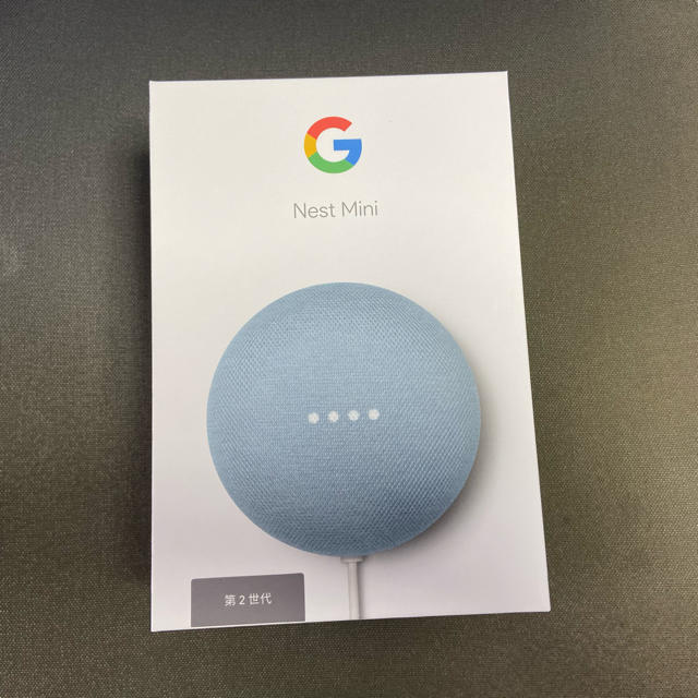 Google Nest mini 第二世代 ブルー スマホ/家電/カメラのオーディオ機器(スピーカー)の商品写真