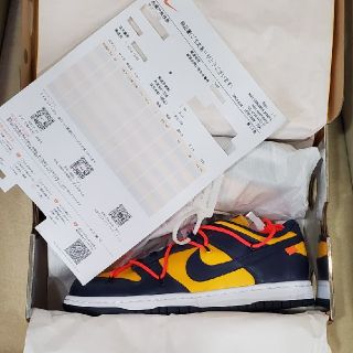 オフホワイト(OFF-WHITE)の【確実正規品】OFF-WHITE × NIKE DUNK LOW　(スニーカー)