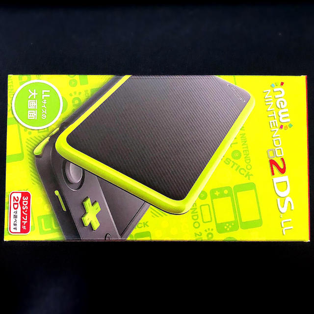 任天堂(ニンテンドウ)の❗️Newニンテンドー2DS LL 【ブラック×ライム】＋オマケ❗️ エンタメ/ホビーのゲームソフト/ゲーム機本体(携帯用ゲーム機本体)の商品写真