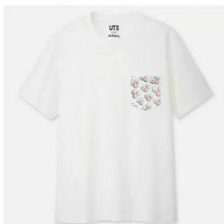 ユニクロ(UNIQLO)の【新品未使用/最終価格】 ユニクロ× KAWS コラボTシャツ ホワイト L (Tシャツ/カットソー(半袖/袖なし))