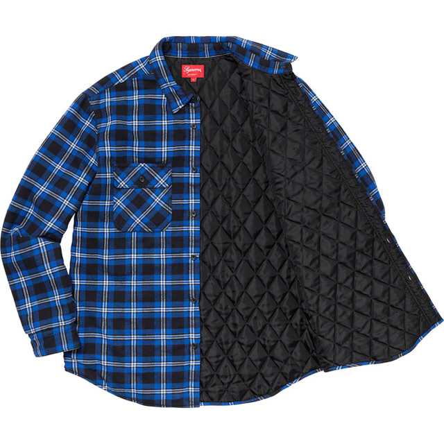 M supreme Arc Logo Quilted Flannel Shirt 3