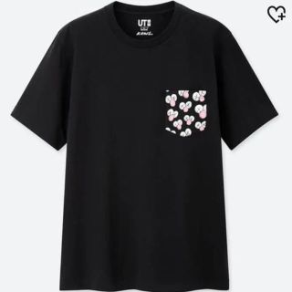 ユニクロ(UNIQLO)の【新品未使用/最終価格】ユニクロ× KAWS コラボTシャツ ブラック L(Tシャツ/カットソー(半袖/袖なし))