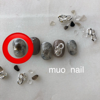 ニュアンスネイルチップ　シェル大理石MIX コスメ/美容のネイル(つけ爪/ネイルチップ)の商品写真