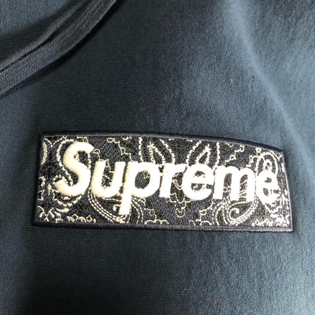 Supreme Bandana Box Logo Hooded Sweat L 1