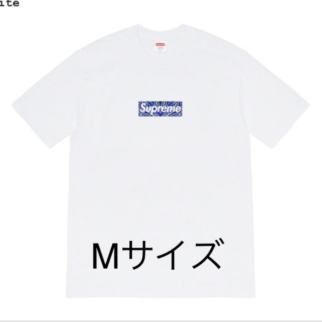 サイズM Supreme Bandana Box Logo Tee 白メンズ