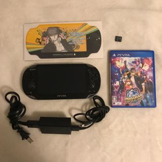 プレイステーションヴィータ(PlayStation Vita)のPlayStation Vita PCH-1000 メモカ(4GB)、アダプタ付(携帯用ゲーム機本体)