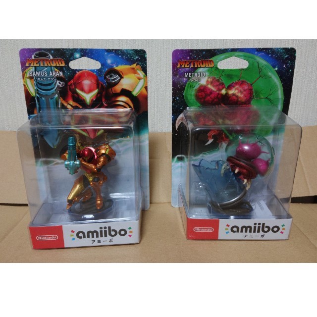 amiibo メトロイド(サムス)+(メトロイド) 未開封品