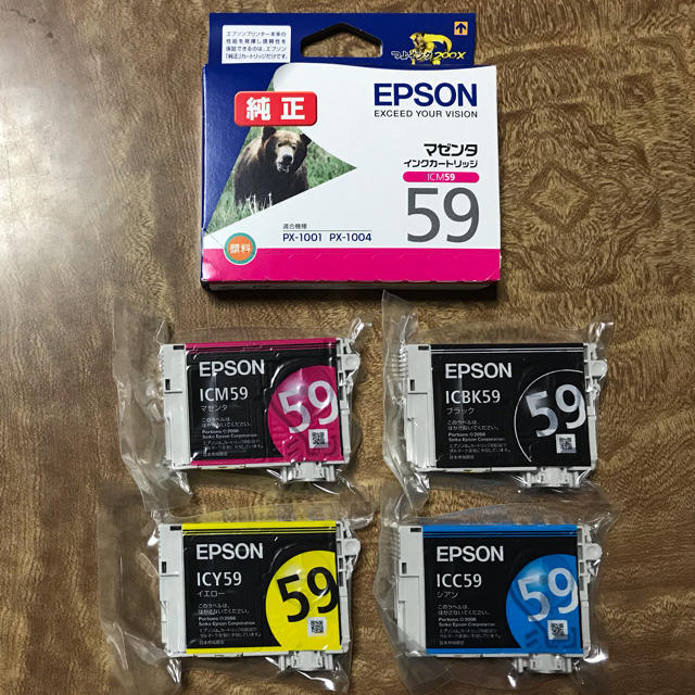 EPSON(エプソン)のエプソン ICM59純正インクカートリッジ スマホ/家電/カメラのスマホ/家電/カメラ その他(その他)の商品写真