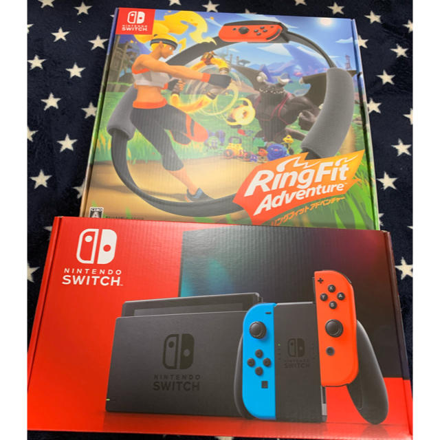 任天堂　新型スイッチ　Switch　本体　とフィットネスアドベンチャーのセット